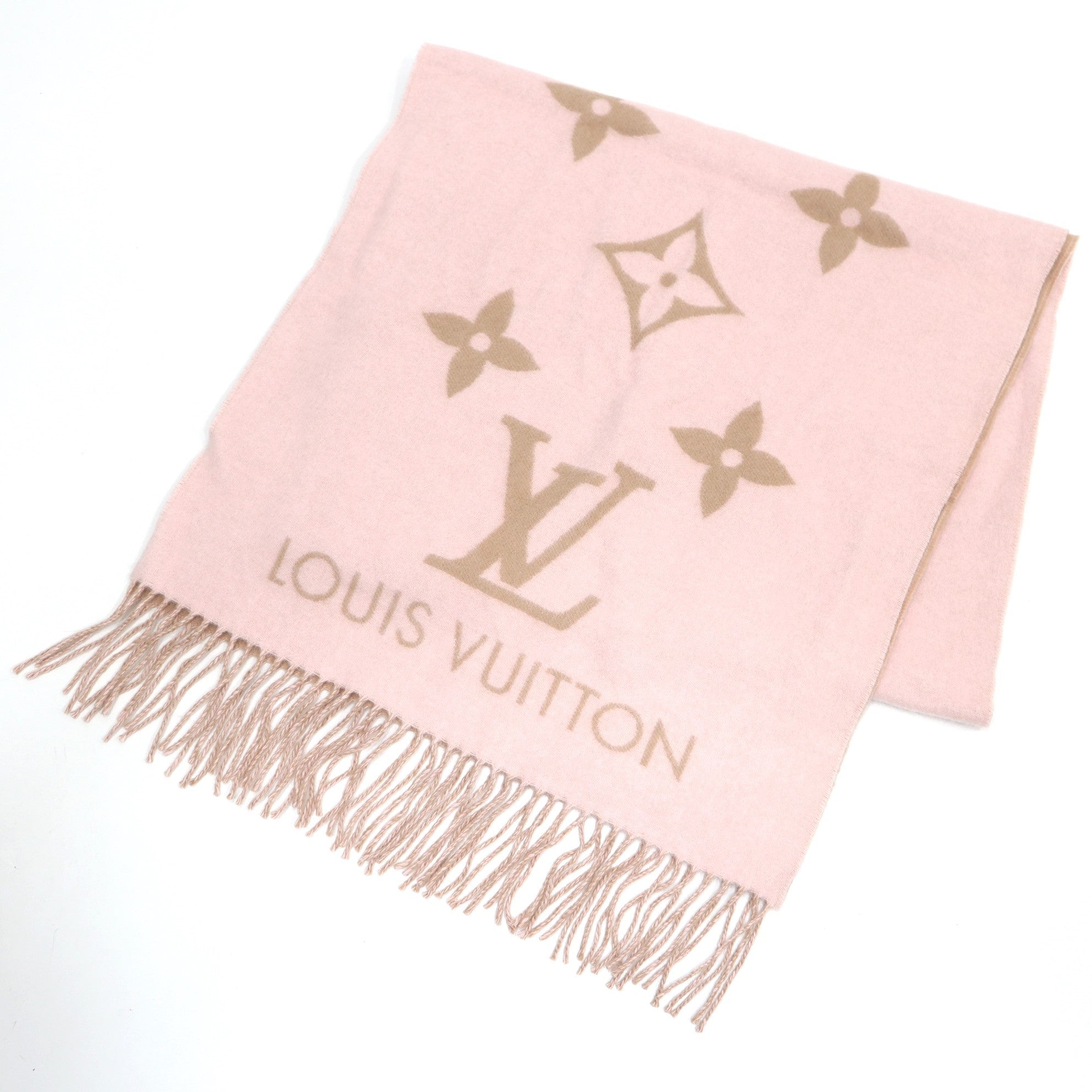 M78908 マフラー ピンク VUITTON LOUIS LOUIS M78908 レイキャビック エシャルプ LV ルイヴィトン VUITTON 小物