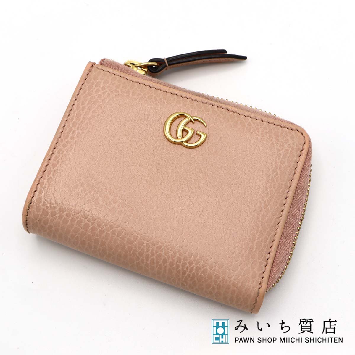 GUCCI グッチ GG マーモント L字 ジップアラウンド 財布 ジップ