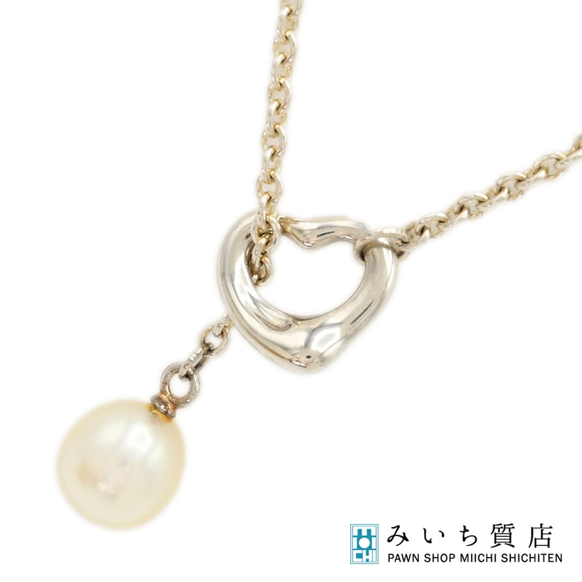 なりちゃん✨ティファニー❤️オープンハート パール ラリアット ネックレス TIFFANY＆Co. ティファニー オープンハート パール ラリアット