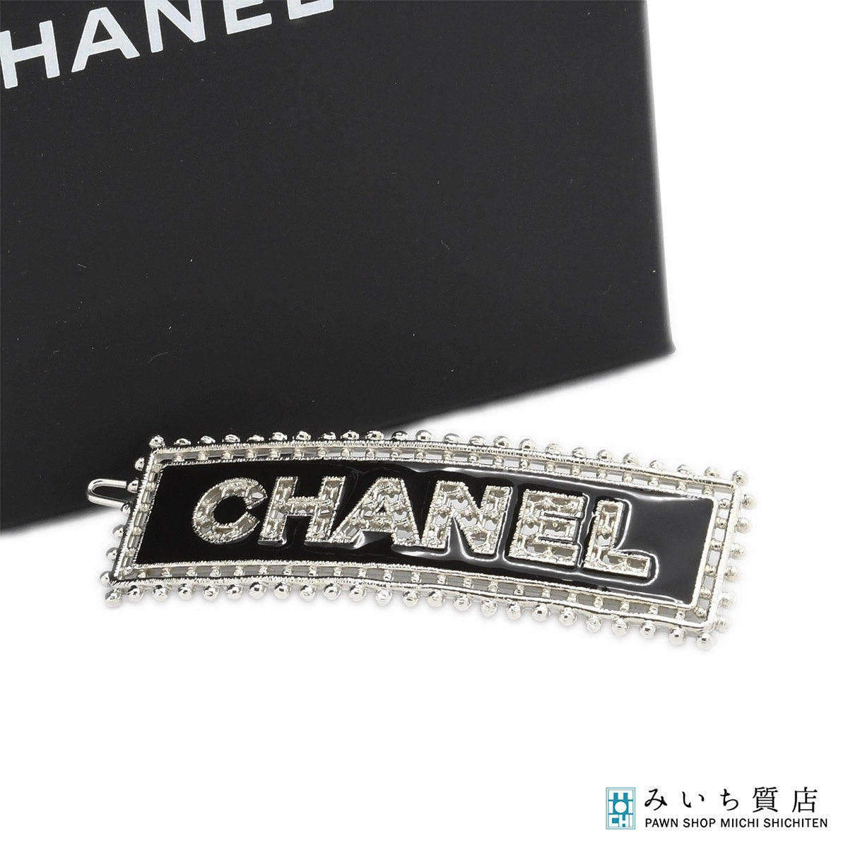 CHANEL シャネル P23 バレッタ ヘアクリップ ロゴ ヘアアクセ