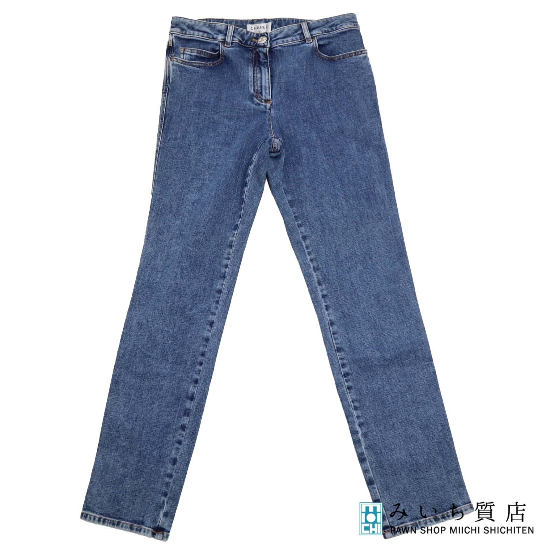未使用 CHANEL シャネル デニム ジーンズ ジーパン パンツ ボトムス