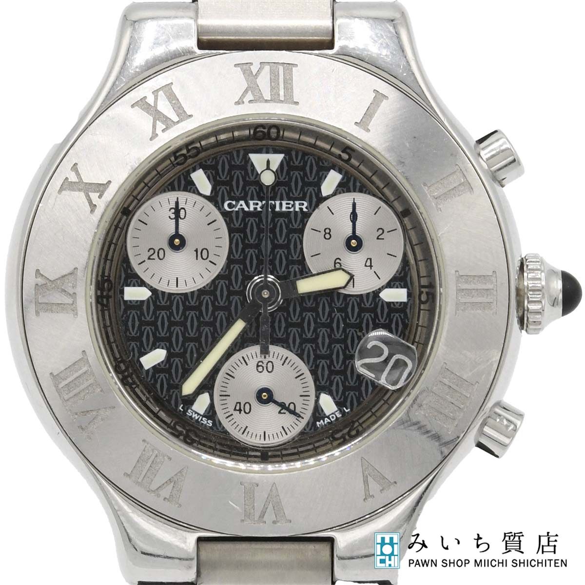 カルティエ　マスト21　33㎜　メンズ腕時計　稼働品 CARTIER カルティエ マスト21 ヴァンティアン 腕時計 ステンレス