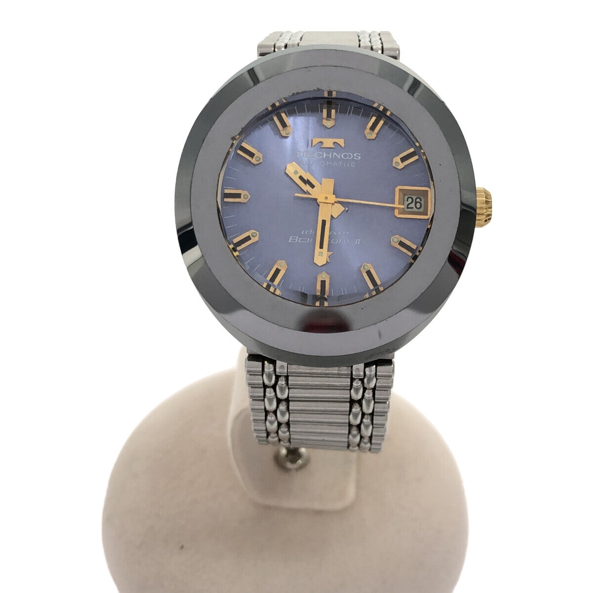 腕時計 稼働 テクノス TECHNOS ボラゾン2 deLuxe Borazon Ⅱ 自動巻き AT デイト SS M1227 – みいち質店