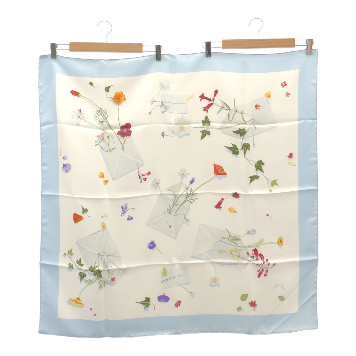 エルメス　スカーフ　Des fleurs pour le dire（花の手紙） HERMES エルメス カレ90 花の手紙 Des fleurs pour le dire