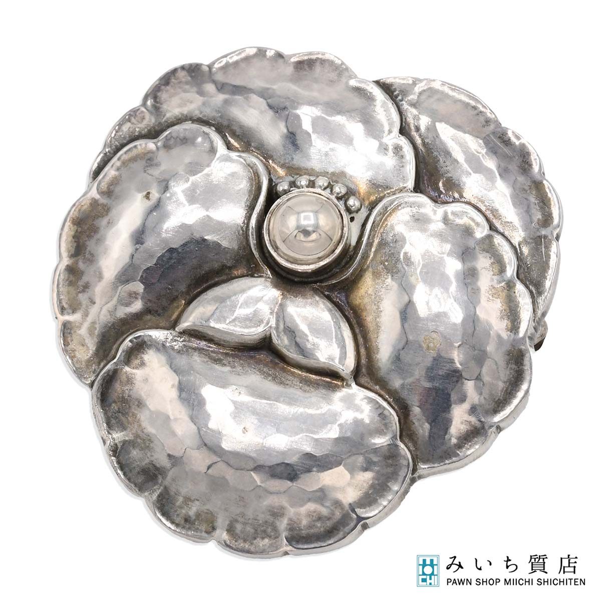 GEORG JENSEN ジョージジェンセン ピンブローチ 113 パンジー フラワー