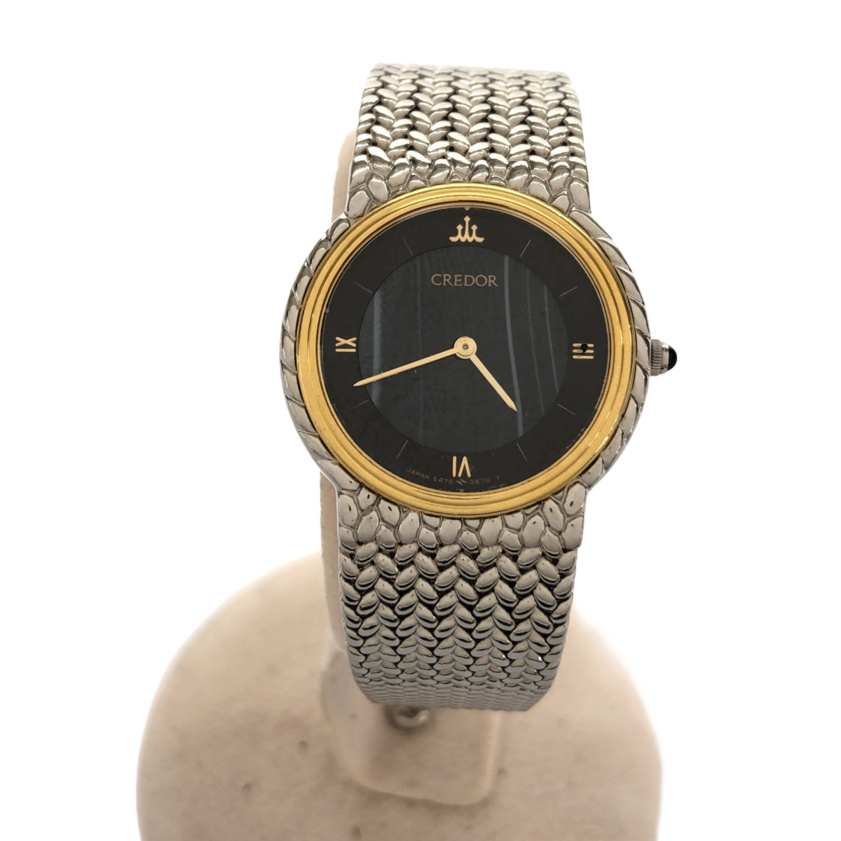 腕時計 稼働 SEIKO セイコー CREDOR クレドール SS 18KTベゼル 5A70 腕時計 稼働 SEIKO セイコー CREDOR クレドール SS 18KTベゼル 5A70