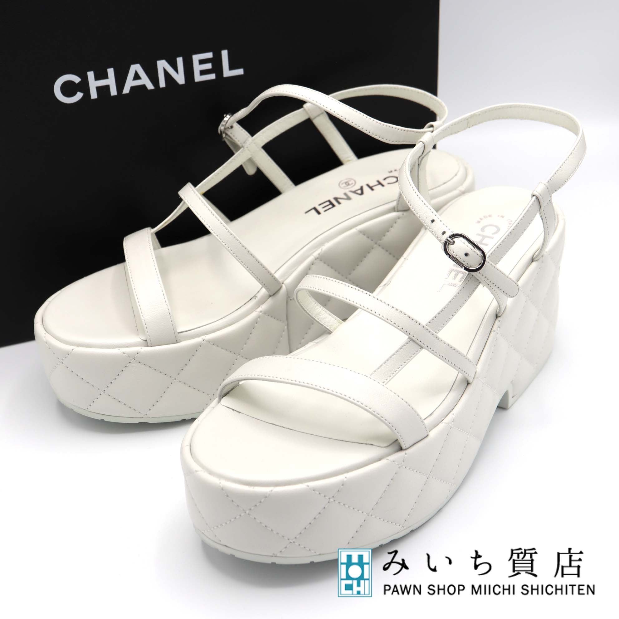 CHANEL シャネル サンダル マトラッセ G39680 2023クルーズライン 厚底