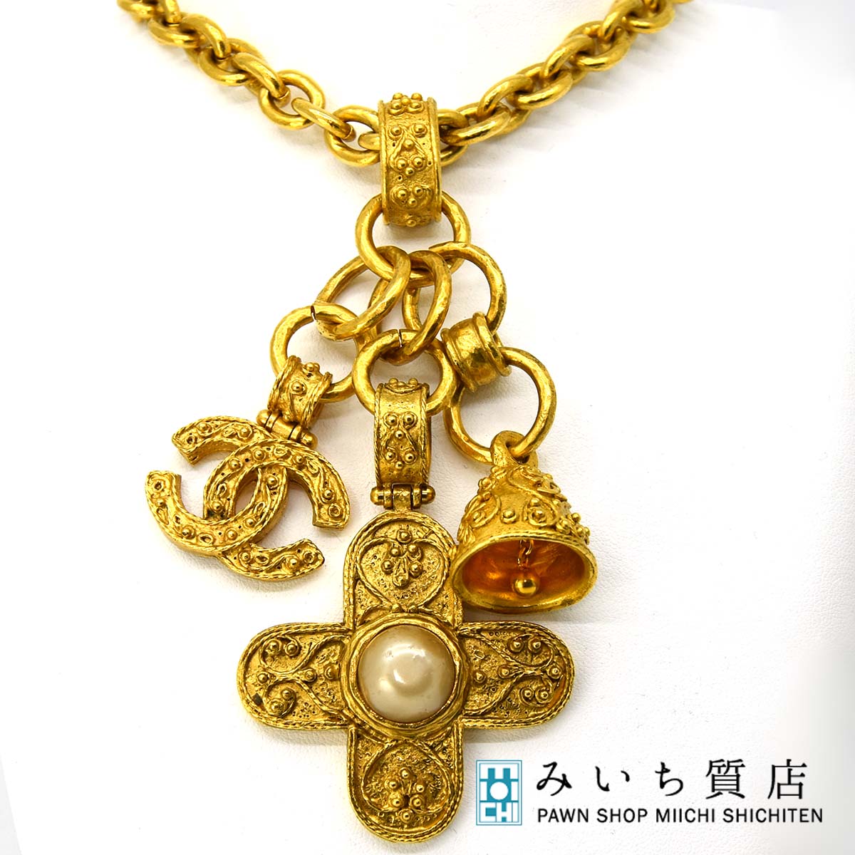 CHANEL ココマーク CCロゴ パール ネックレス ヴィンテージ 一点モノ CHANEL/シャネル】ココマークネックレス シルバー ランクA