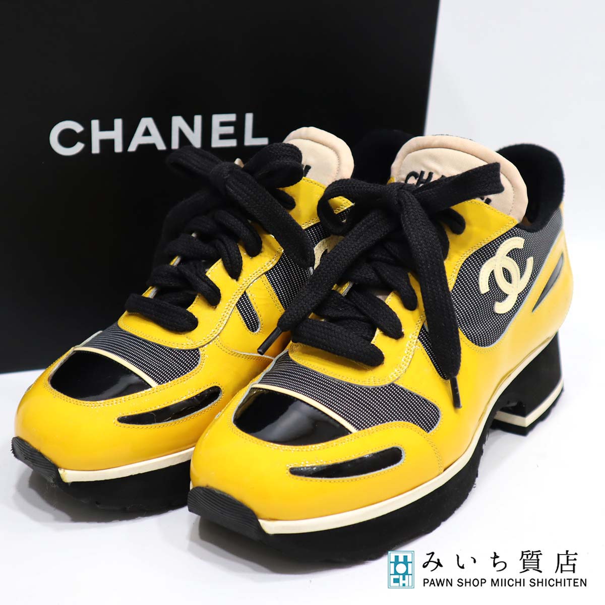 購入人気商品 CHANELヴィンテージスポーツラインスニーカー難あり