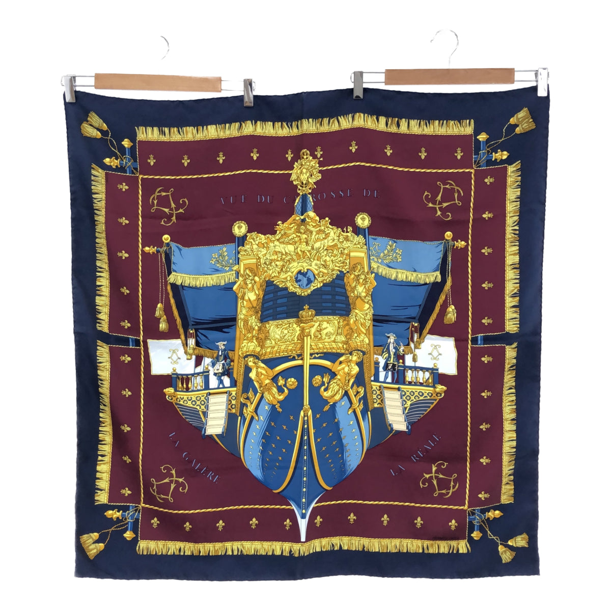 エルメス HERMES スカーフ カレ90 VUE DU CAROSSE DE LA GALERE LA