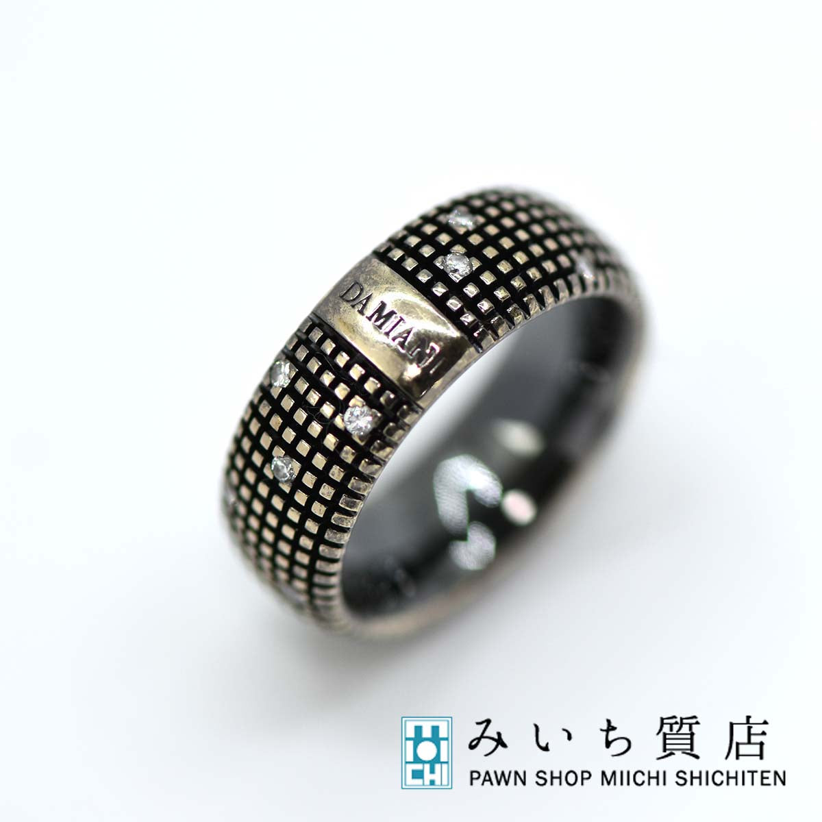 リング DAMIANI ダミアーニ メトロポリタン 750 ダイヤモンド 約8号 