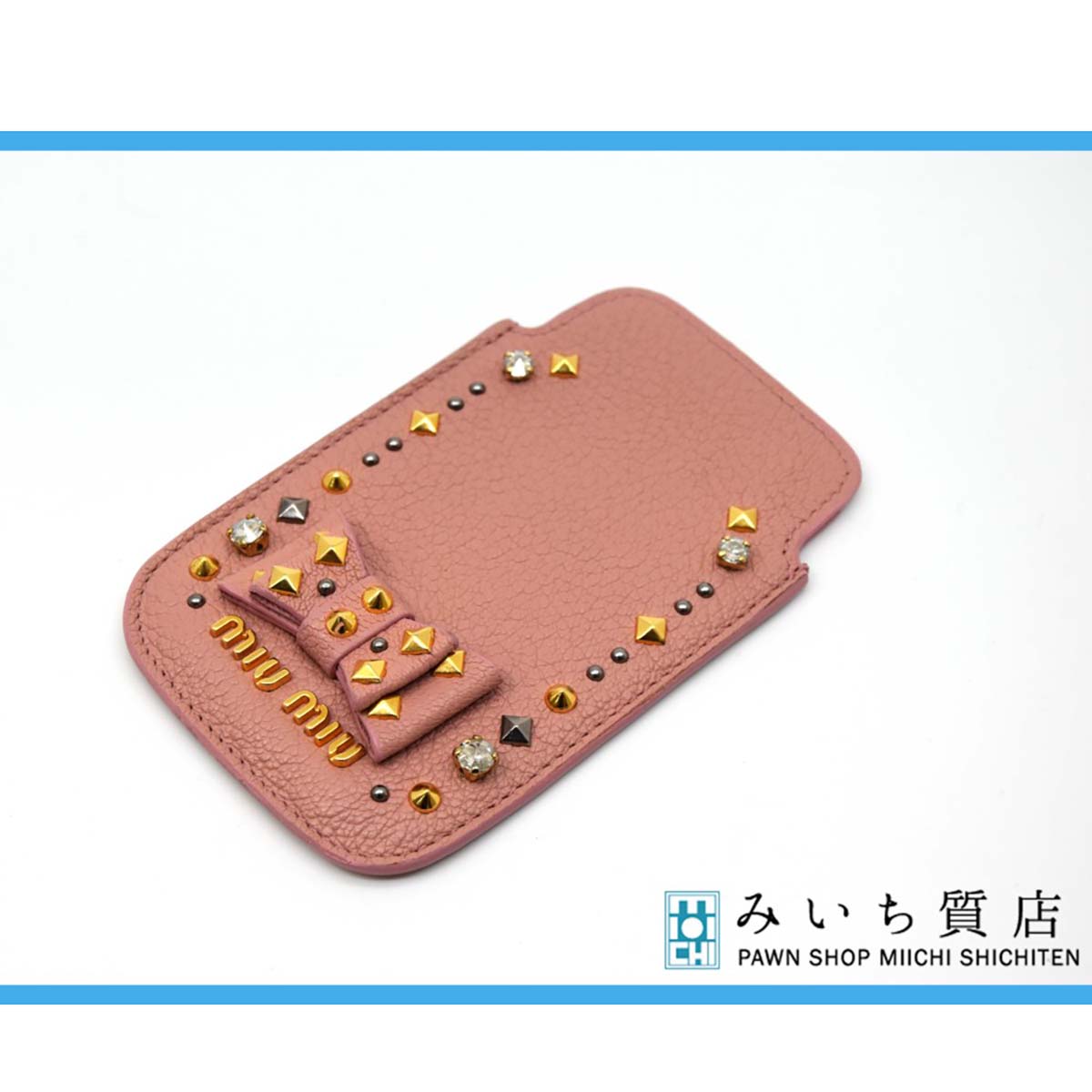 美品 miumiu マルチケース iQOSケース iPhoneケース ミュウミュウ