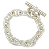 HERMES エルメス ブレスレット シェーヌダンクルTGM 13コマ Ag925 シルバー アクセサリー 約114g メンズ 24s1008-3