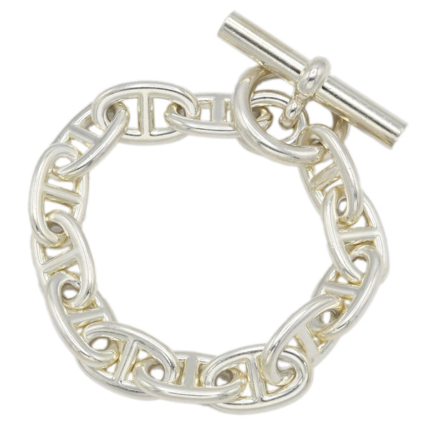 HERMES エルメス ブレスレット シェーヌダンクルTGM 13コマ Ag925 シルバー アクセサリー 約114g メンズ 24s1008-3
