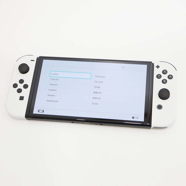 NINTENDO 任天堂 ニンテンドー スイッチ Switch 有機ELモデル ホワイト HEG-S-KAAAA HEG-001 動作品 箱入り 24s420-1