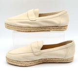 HERMES エルメス パンプス 38 スウェード ホワイト系 レディース 靴 H20374