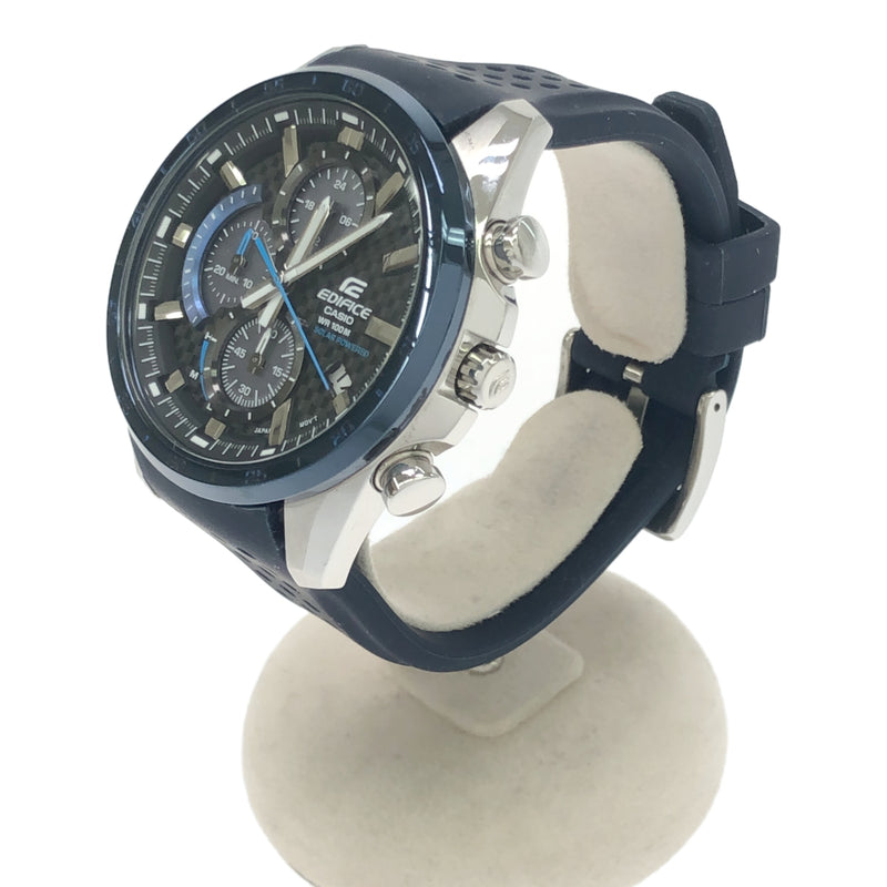 稼働 腕時計 CASIO カシオ EDIFICE EQS-900 クロノグラフ ソーラー 黒系文字盤 取説・箱有 H19430