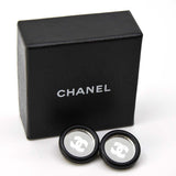 イヤリング CHANEL シャネル ココマーク ミラー 鏡 ヴィンテージ 95 C クルーズコレクション ブラック H1325