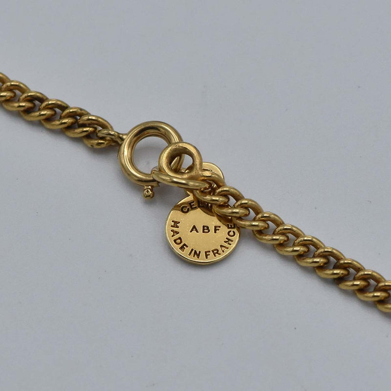 CELINE セリーヌ ネックレス サークルロゴ ゴールドカラー 約26.5g アクセサリー 袋有 H1916