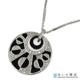 仕上済 BVLGARI ブルガリ ネックレス インタルシオ 750 ダイヤ オニキス 約33.2g ジュエリー ケース有 ◆ H21698