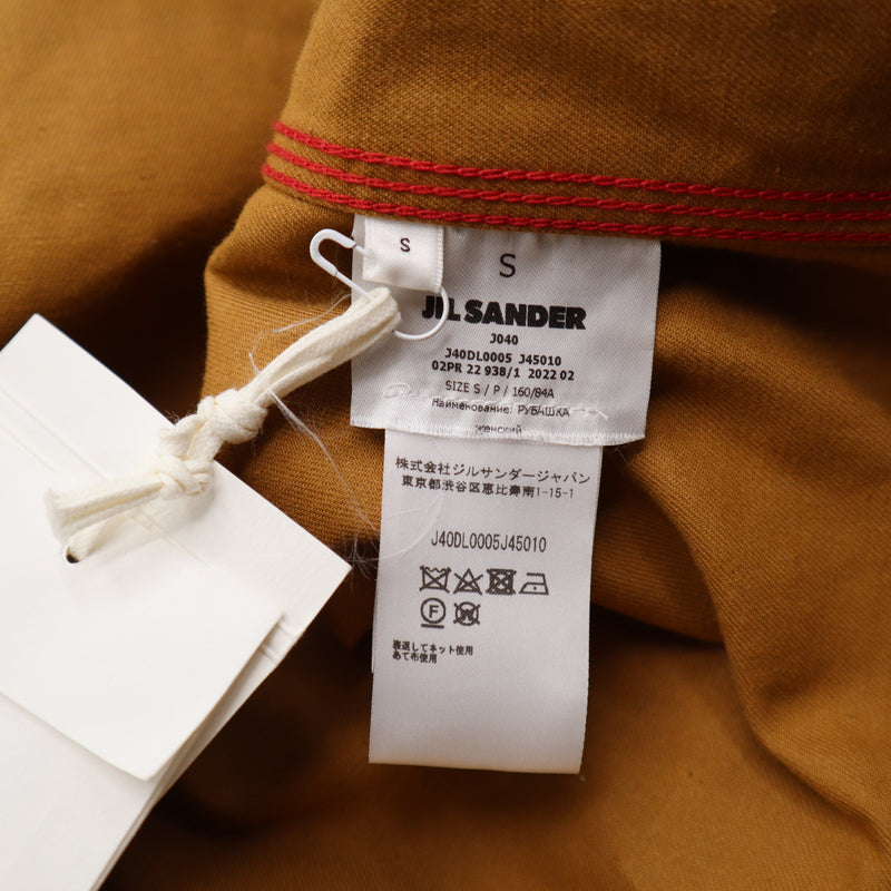 JIL SANDER ジルサンダー シャツ S ブラウン系 メンズ アウター 服 25k860-1