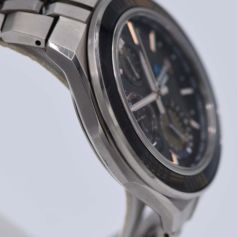 腕時計 稼働 CASIO カシオ オシアナス OCW-S5000 ソーラー 電波時計 江戸切子 2000本限定 黒色文字盤 箱有 yo105