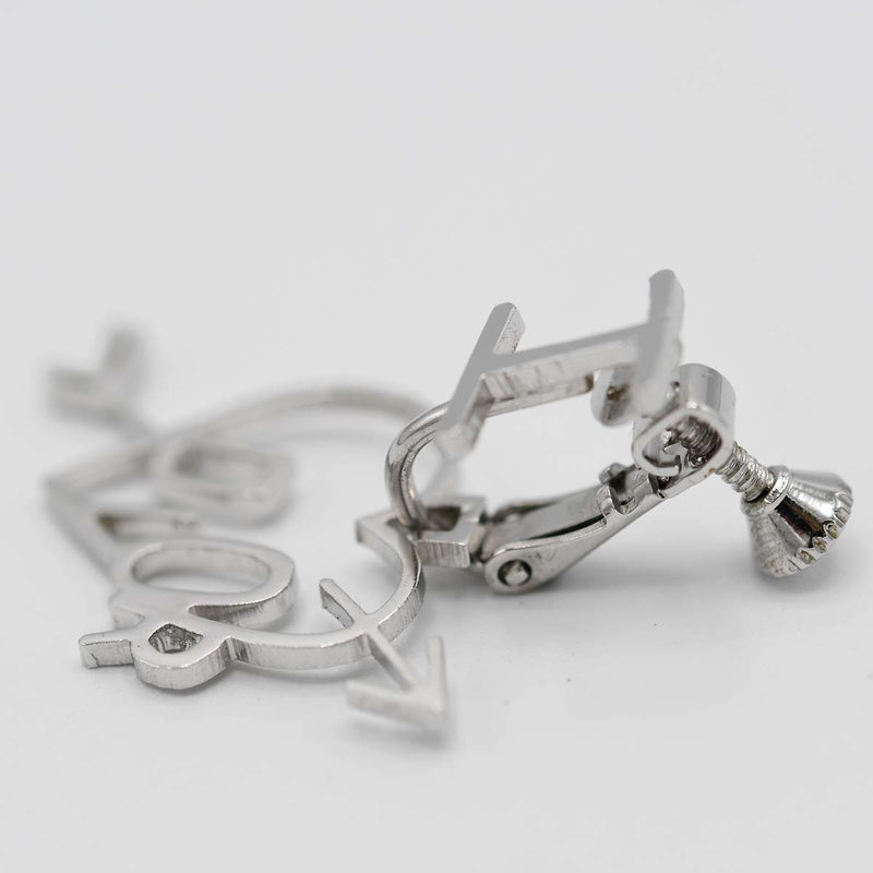 Christian Dior ディオール イヤリング ハート アロー シルバーカラー アクセサリー レディース 保管袋有 M2420