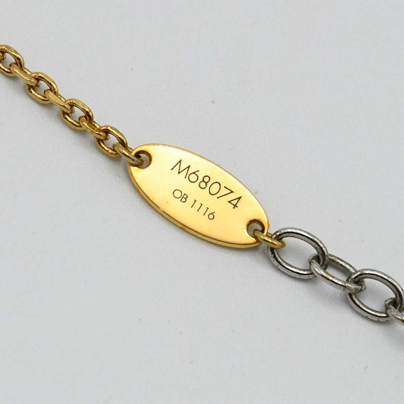 LOUIS VUITTON ルイヴィトン LV ネックレス M68074 ゴールドカラー×シルバーカラー コンビ アクセサリー ok947