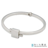 GUCCI グッチ バングル ブレスレット スクエアプレート 925 シルバー 約41.2g アクセサリー M3942