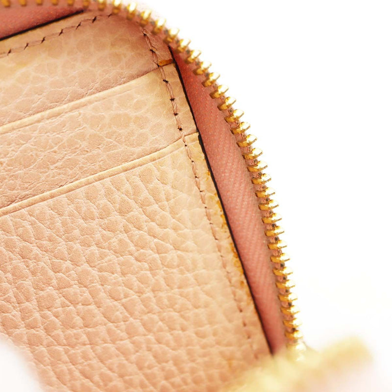 GUCCI グッチ GG マーモント L字 ジップアラウンド 財布 ジップウォレット ピンク カードケース H21010