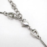 Christian Dior ディオール ネックレス クロス Dロゴ 約7.1g シルバーカラー アクセサリー H20448