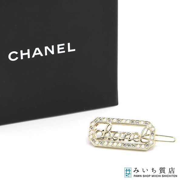 CHANEL シャネル バレッタ ヘアクリップ L23B ラインストーン フェイク