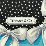 TIFFANY&Co. ティファニー スカーフ リボン ブルー シルク100％ 服飾小物 箱有 H1112