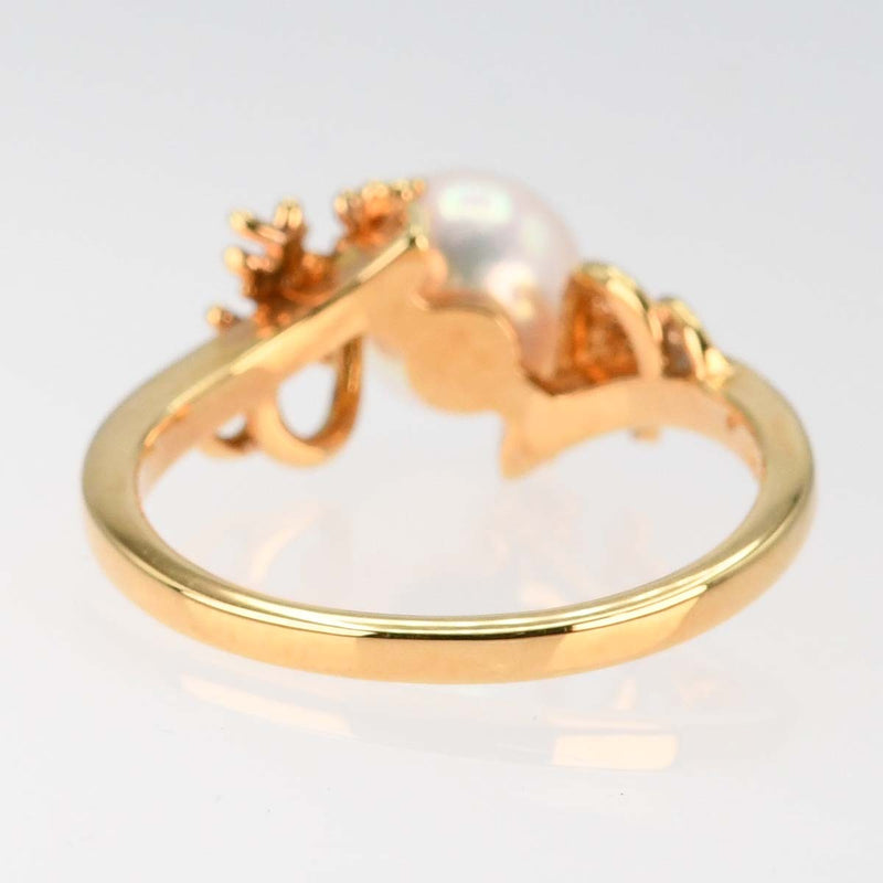 仕上げ済 TASAKI タサキ リング 10.5号 K18 パール 6.8mm 3.5g アクセサリー 30k372-117
