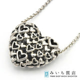 ジョージジェンセン GEORG JENSEN ハートバイハート ネックレス 1998 シルバー925 ペンダント 12.3g 箱有 H8233-7