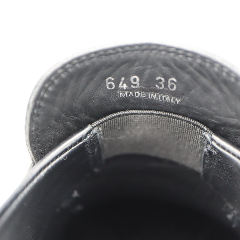 PRADA プラダ モノリス ブラッシュドレザー ローファー 1D649M 36 23cm 靴 ブラック NERO レディース 箱有 25k402-4