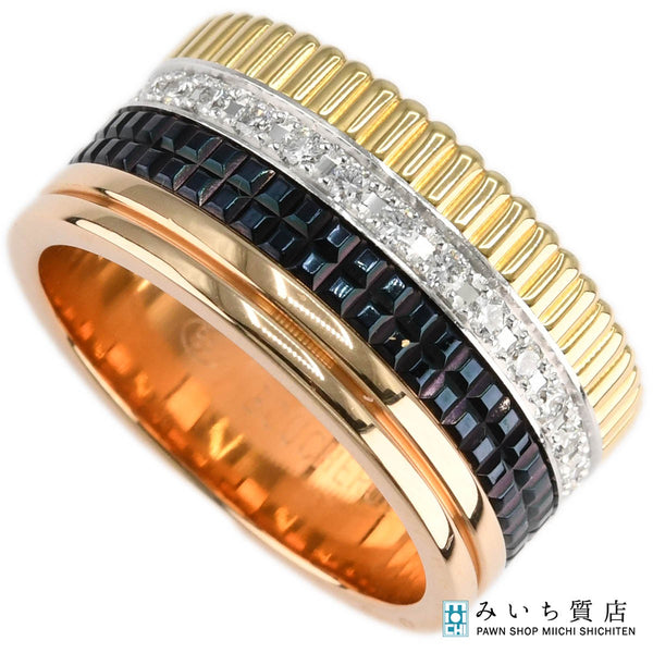 仕上済 Boucheron ブシュロン キャトルクラシック リング ラージ 指輪 750 T60 約18.5号 約18.7g 箱有 M2617