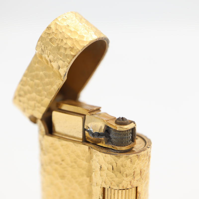 dunhill ダンヒル ガスライター Sライン 20ミクロン ゴールドカラー ローラー式 喫煙具 着火未確認 ケース有 M989