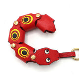 ANYA HINDMARCH アニヤハインドマーチ バッグチャーム ヘビ レッド ストラップ 箱クロス H23664