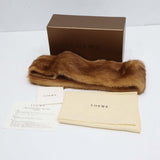 LOEWE ロエベ ティペット マフラー ファー 28003861 ブラウン 服飾小物 箱有 H22051