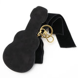 MIU MIU ミュウ ミュウ ギター キーホルダー チャーム ブラック系 アクセサリー 19k47-3