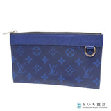 LOUIS VUITTON ルイヴィトン LV M30278 タイガ ポシェット ディスカバリー PM タイガラマ コバルト 青 ブルー 26k697-2