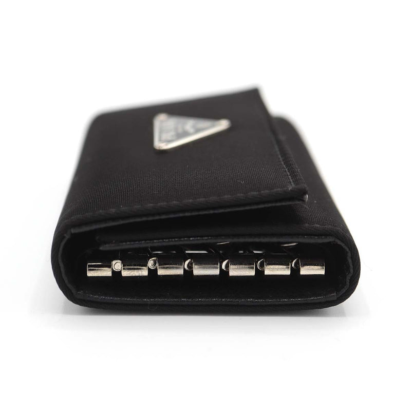 PRADA プラダ サフィアーノレザー キーケース 6連 鍵入れ M222 ナイロン 黒 ギャラあり M4227
