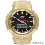 稼働 腕時計 CASIO カシオ Gショック AWM-500GD 電波ソーラー アナデジ フルメタル 黒色文字盤 箱有 H19821