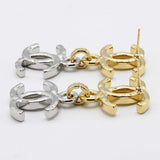 CHANEL シャネル ピアス ココマーク B26P シルバーカラー×ゴールドカラー アクセサリー H24513