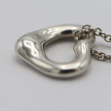 TIFFANY&Co. ティファニー ネックレス オープンハート 11mm シルバー SV925 約2.2g アクセサリー 22k560-3