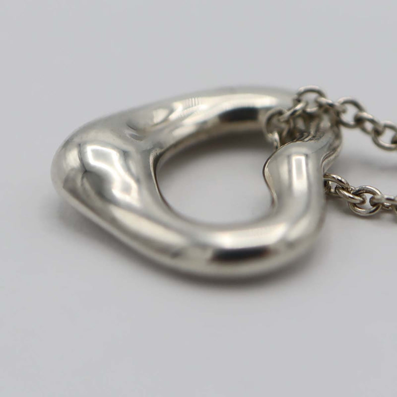 TIFFANY&Co. ティファニー ネックレス オープンハート 11mm シルバー SV925 約2.2g アクセサリー 22k560-3