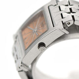 腕時計 稼働 HERMES エルメス Hウォッチ HH1.210 1197607 クォーツ オレンジ系文字盤 レディース 2025.4電池交換済 H13469