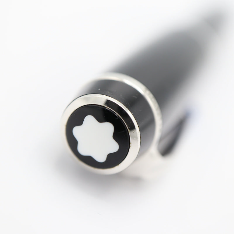 MONTBLANC モンブラン ボールペン BOHEME ボエム キャップ式 筆記用具 シルバー色×ブラック 筆記未確認 H19974