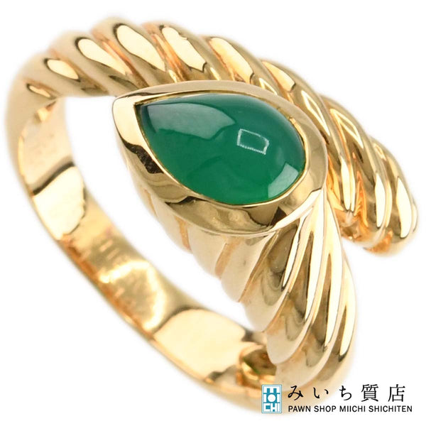 仕上済 BOUCHERON ブシュロン リング セルパンボエム カルセドニー #57 約16.5号 750 8.9g ジュエリー 鑑有 eco317